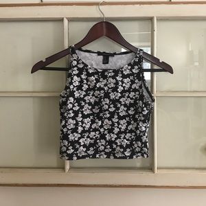 Floral crop top, SIZE SMALL, forever 21